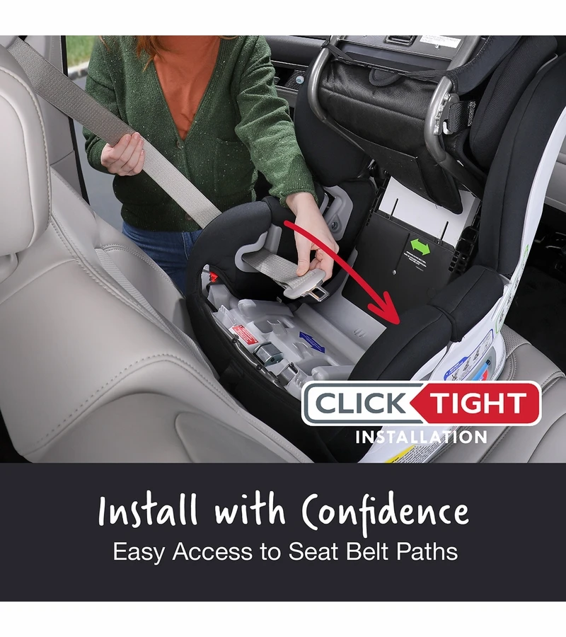 Britax Boulevard ClickTight Convertible Car Seat - Black Contour (SafeWash) 8 Britax Boulevard ClickTight Convertible Car Seat - Black Contour (SafeWash) - Image 6