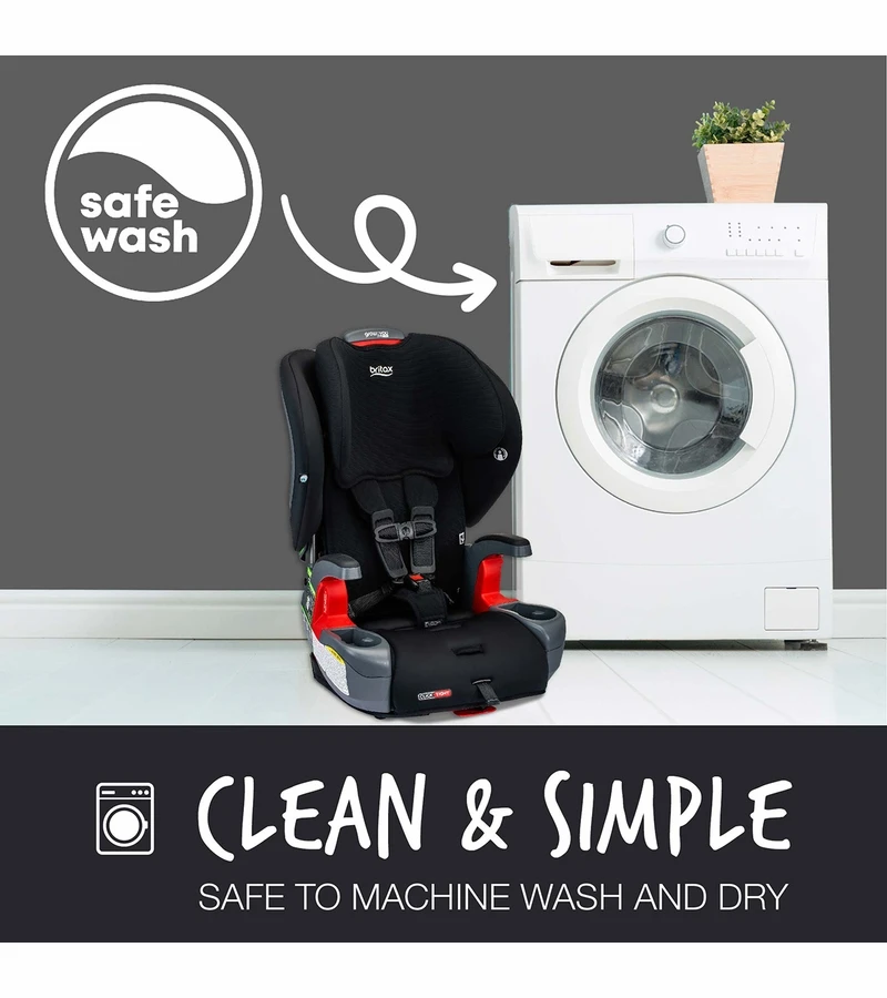 Britax Grow With You ClickTight Harness Booster Car Seat - Black Contour 6 Britax Grow With You ClickTight Harness Booster Car Seat - Black Contour - Image 4