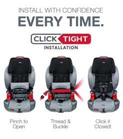 Britax Grow With You Clicktight Harness Booster Car Seat - Clean Comfort [New Version Of The Frontier] -Stroller Promotion Store britax grow with you clicktight harness booster car seat clean comfort new version of the frontier 46