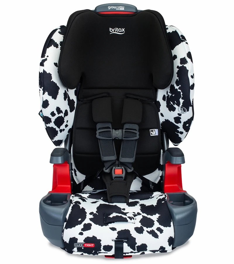 Britax Grow With You ClickTight Harness Booster Car Seat - Cowmooflage (Safewash) 4 Britax Grow With You ClickTight Harness Booster Car Seat - Cowmooflage (Safewash) - Image 2