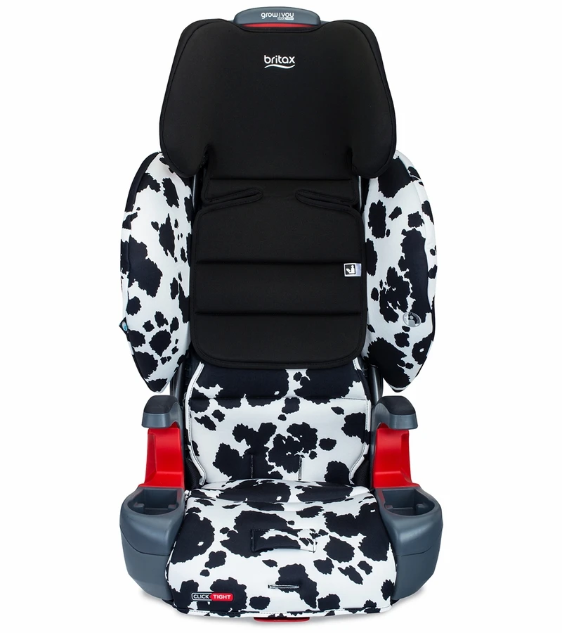Britax Grow With You ClickTight Harness Booster Car Seat - Cowmooflage (Safewash) 5 Britax Grow With You ClickTight Harness Booster Car Seat - Cowmooflage (Safewash) - Image 3