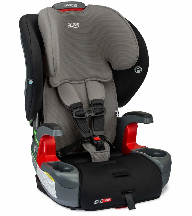 Britax Grow With You ClickTight Harness Booster Car Seat - Grey Contour 3 Britax Grow With You ClickTight Harness Booster Car Seat - Grey Contour