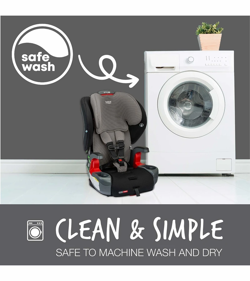 Britax Grow With You ClickTight Harness Booster Car Seat - Grey Contour 6 Britax Grow With You ClickTight Harness Booster Car Seat - Grey Contour - Image 4