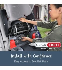 Britax Grow With You ClickTight Plus Harness Booster Car Seat - Blue Ombre -Stroller Promotion Store britax grow with you clicktight plus harness booster car seat blue ombre 80