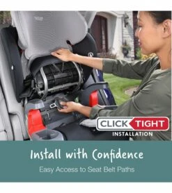 Britax Grow With You ClickTight Plus Harness Booster Car Seat - Green Ombre -Stroller Promotion Store britax grow with you clicktight plus harness booster car seat green ombre 79