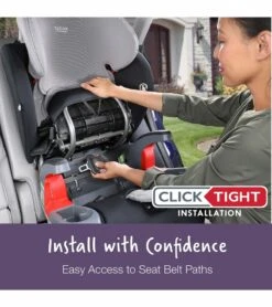 Britax Grow With You ClickTight Plus Harness Booster Car Seat - Purple Ombre -Stroller Promotion Store britax grow with you clicktight plus harness booster car seat purple ombre 84