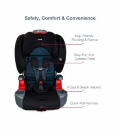 Britax Grow With You Harness Booster Car Seat - Cool Flow Teal [New Version Of The Pioneer] -Stroller Promotion Store britax grow with you harness booster car seat cool flow teal new version of the pioneer 166