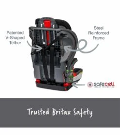 Britax Grow With You Harness Booster Car Seat - Mod Black SafeWash -Stroller Promotion Store britax grow with you harness booster car seat mod black safewash 24