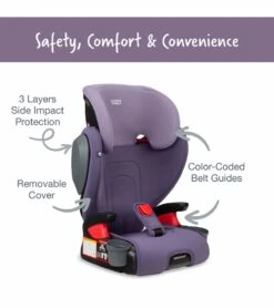 Britax Highpoint 2-Stage Belt Positioning Booster Car Seat - Purple Ombre -Stroller Promotion Store britax highpoint 2 stage belt positioning booster car seat purple ombre 164