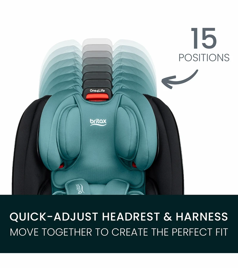 Britax One4Life ClickTight All-in-One Car Seat - Jade Onyx 7 Britax One4Life ClickTight All-in-One Car Seat - Jade Onyx - Image 5