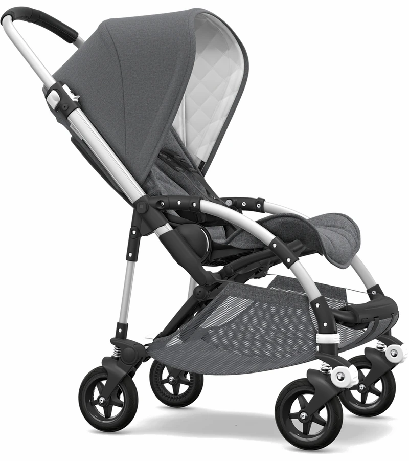 Bugaboo Bee5 Classic Complete Stroller - Aluminum/Grey Melange 3 Bugaboo Bee5 Classic Complete Stroller - Aluminum/Grey Melange