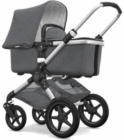 Bugaboo Fox Classic Complete Stroller - Aluminum/Grey Melange -Stroller Promotion Store bugaboo fox classic complete stroller aluminum grey melange 130