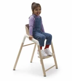 Bugaboo Giraffe Complete High Chair + Newborn Set Bundle - Warm Wood / Grey / Tornado Grey -Stroller Promotion Store bugaboo giraffe complete high chair warm wood grey 66