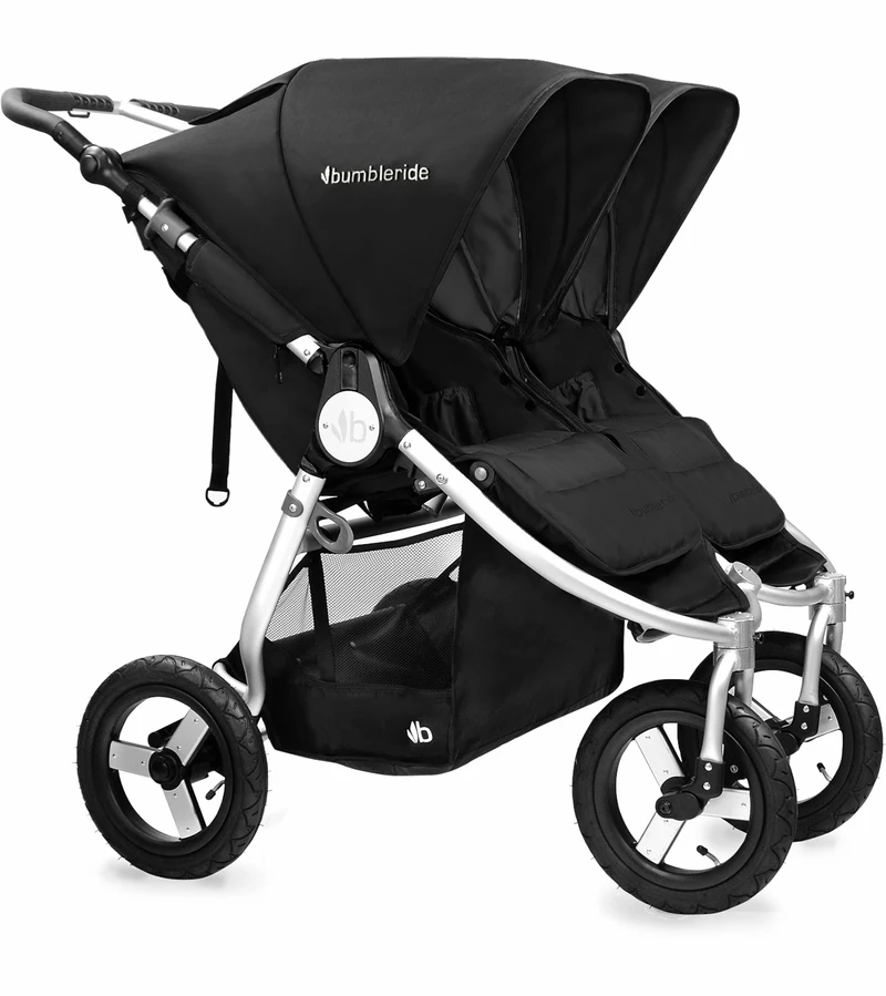Bumbleride 2017 Indie Twin Stroller - Silver Black 3 Bumbleride 2017 Indie Twin Stroller - Silver Black