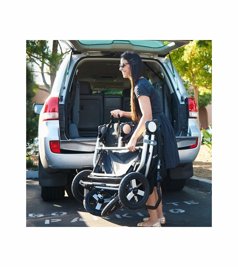 Bumbleride 2017 Indie Twin Stroller - Silver Black 8 Bumbleride 2017 Indie Twin Stroller - Silver Black - Image 6