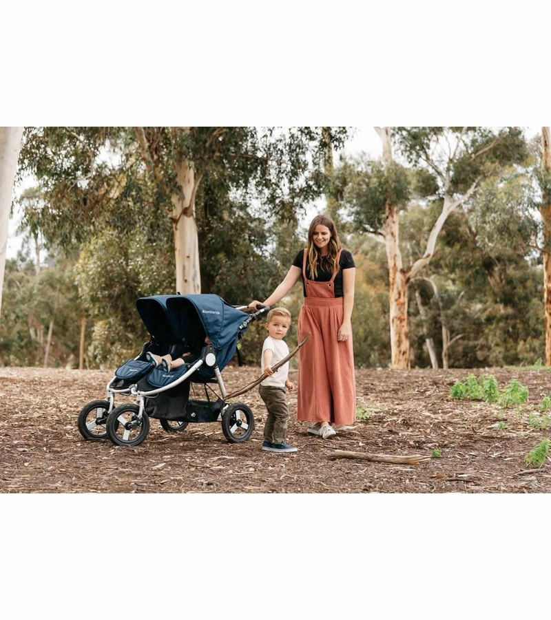 Bumbleride 2019 Indie Twin Side By Side Double Stroller - Maritime Blue 5 Bumbleride 2019 Indie Twin Side By Side Double Stroller - Maritime Blue - Image 3