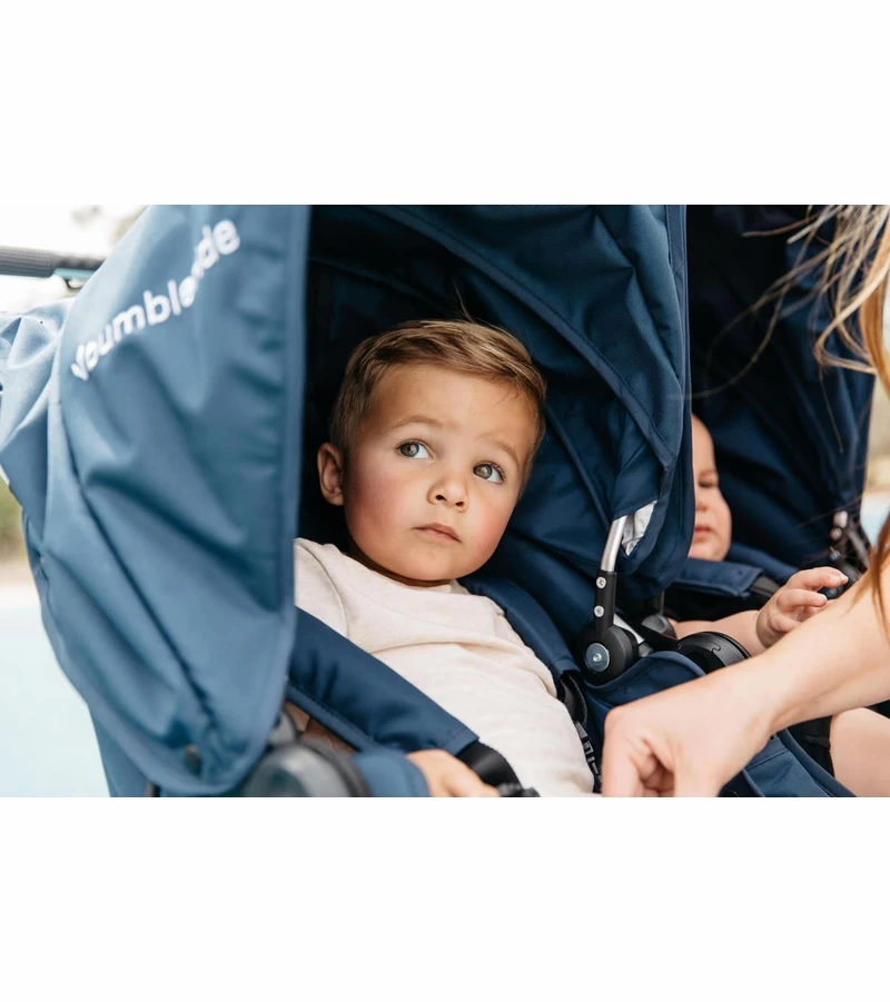 Bumbleride 2019 Indie Twin Side By Side Double Stroller - Dawn Grey Mint 6 Bumbleride 2019 Indie Twin Side By Side Double Stroller - Dawn Grey Mint - Image 4