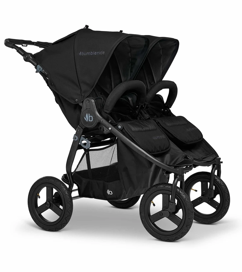 Bumbleride 2022 Indie Twin Side By Side Double Stroller - Black 3 Bumbleride 2022 Indie Twin Side By Side Double Stroller - Black