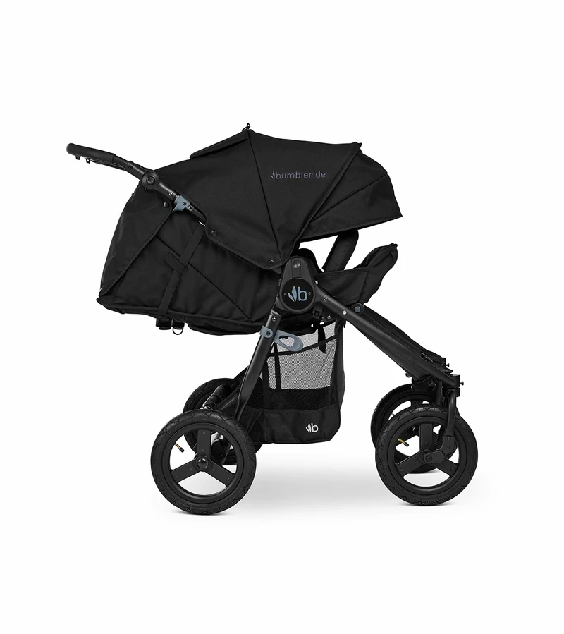 Bumbleride 2022 Indie Twin Side By Side Double Stroller - Black 5 Bumbleride 2022 Indie Twin Side By Side Double Stroller - Black - Image 3