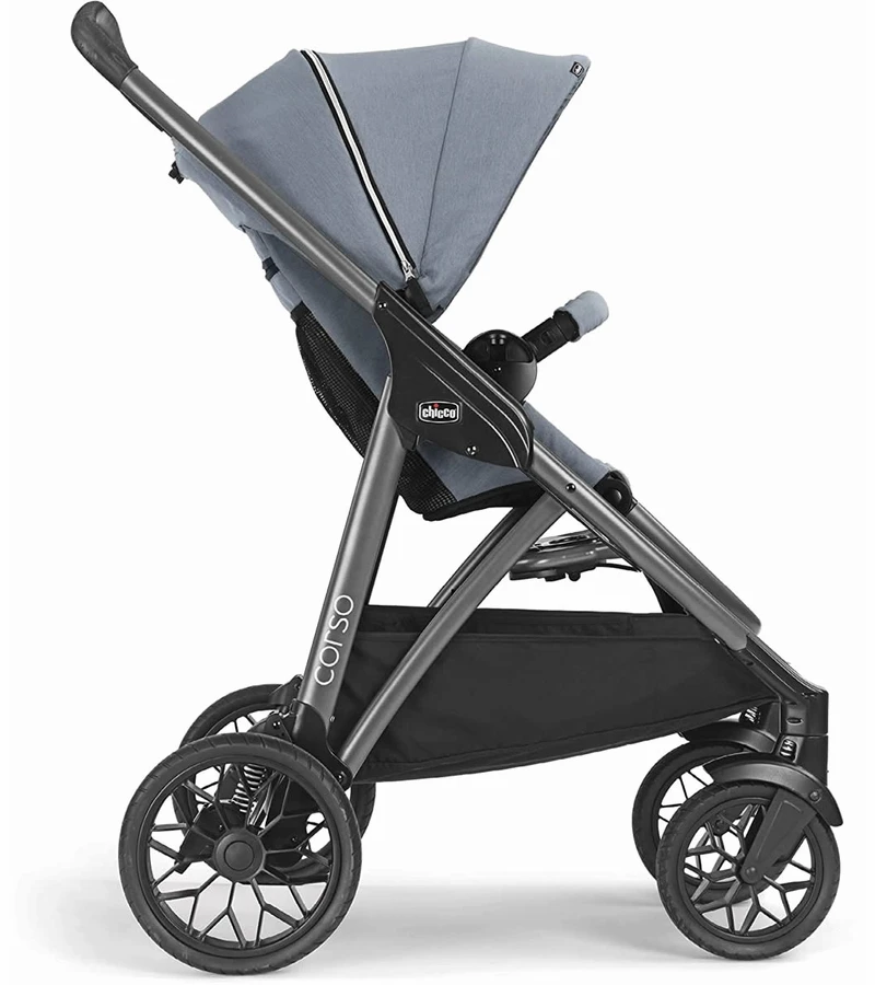 Chicco Corso Modular Travel System With KeyFit 30 Zip Infant Car Seat - Silverspring 4 Chicco Corso Modular Travel System With KeyFit 30 Zip Infant Car Seat - Silverspring - Image 2