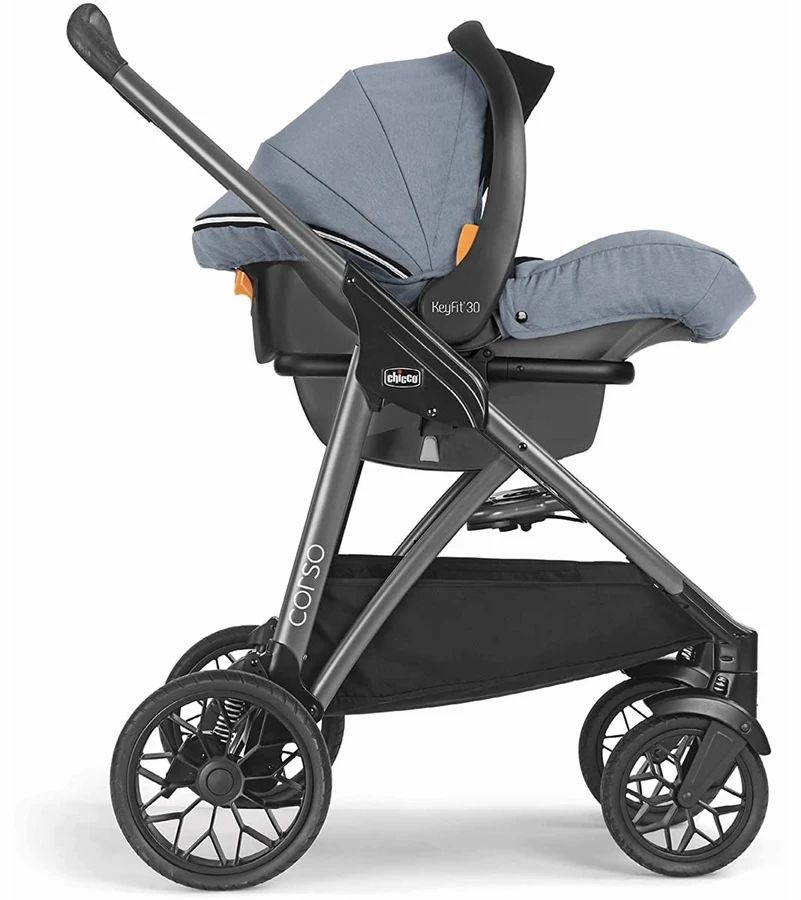 Chicco Corso Modular Travel System With KeyFit 30 Zip Infant Car Seat - Silverspring 7 Chicco Corso Modular Travel System With KeyFit 30 Zip Infant Car Seat - Silverspring - Image 5