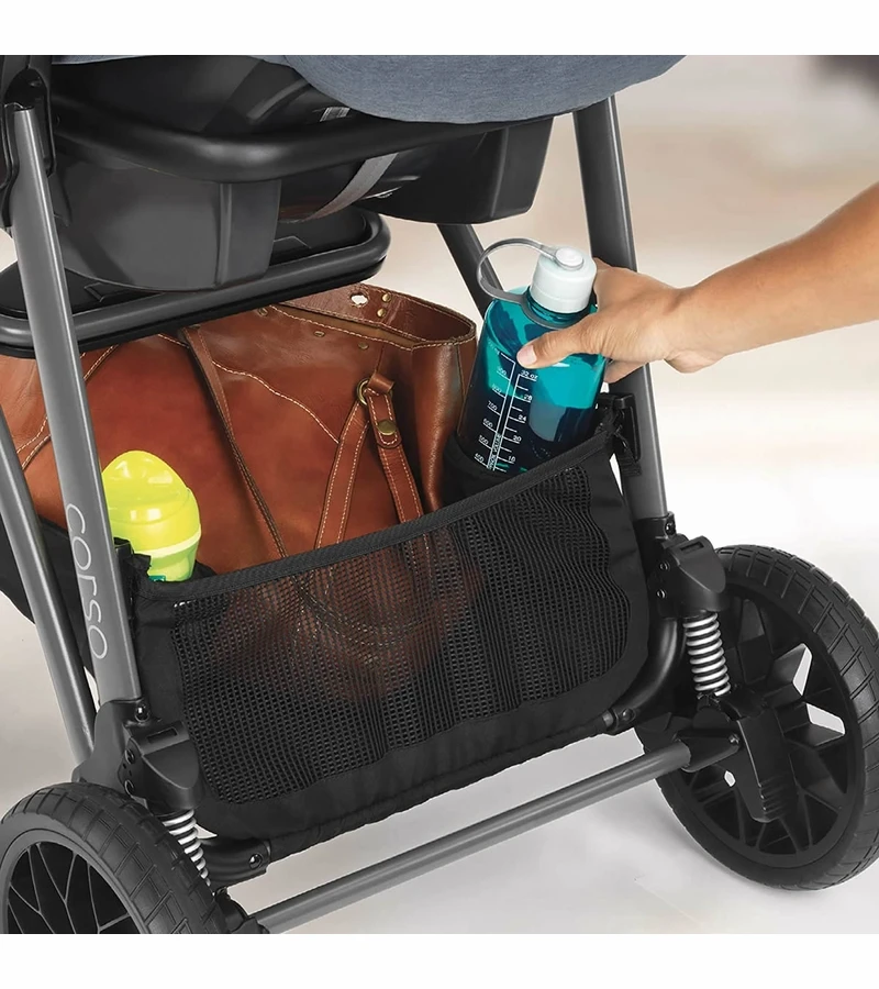 Chicco Corso Modular Travel System With KeyFit 30 Zip Infant Car Seat - Silverspring 9 Chicco Corso Modular Travel System With KeyFit 30 Zip Infant Car Seat - Silverspring - Image 7