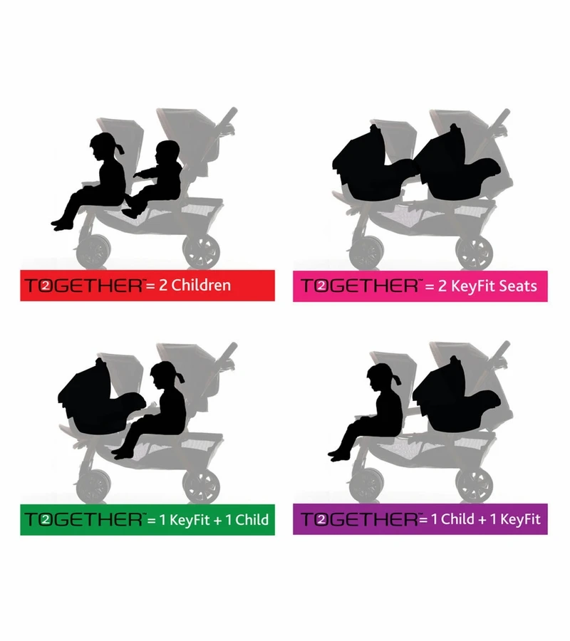 Chicco Cortina Together Double Stroller - Obsidian 5 Chicco Cortina Together Double Stroller - Obsidian - Image 3