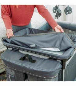 Chicco Lullaby Zip All-in-One Portable Playard - Driftwood -Stroller Promotion Store chicco lullaby zip all in one portable playard driftwood 208