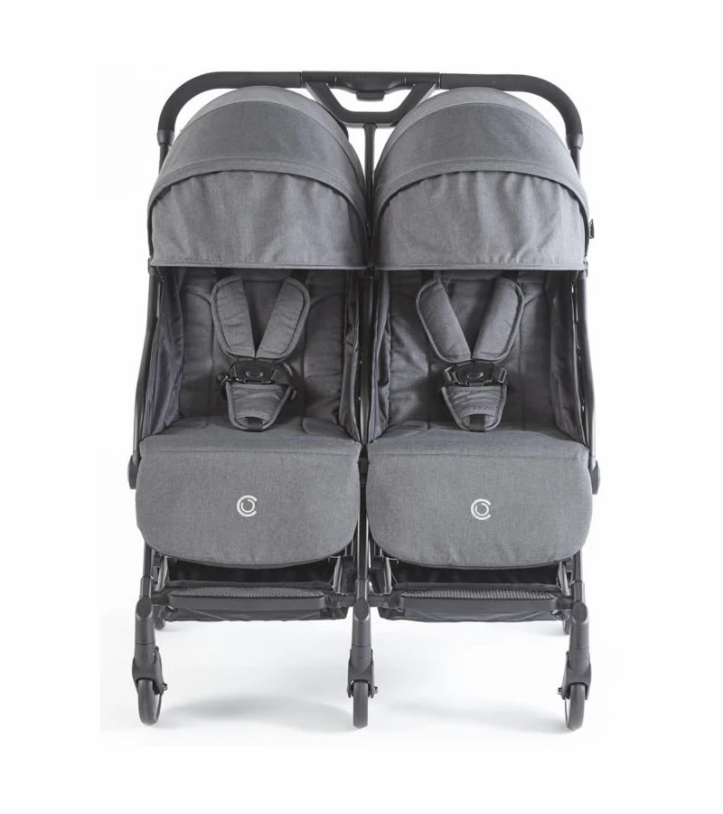 Contours Bitsy Double Stroller - Granite Gray 4 Contours Bitsy Double Stroller - Granite Gray - Image 2