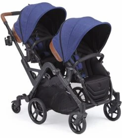 Contours Curve Double Stroller - Indigo Blue