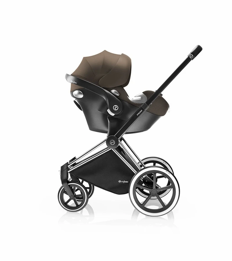 Cybex 2017 / 2018 Priam Frame + Cloud Q SensorSafe Reclining Infant Car Seat - Trekking Chrome / Stardust Black 4 Cybex 2017 / 2018 Priam Frame + Cloud Q SensorSafe Reclining Infant Car Seat - Trekking Chrome / Stardust Black - Image 2