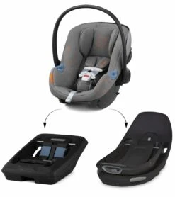 Cybex Aton G Swivel Infant Car Seat - Lava Grey 15 Cybex Aton G Swivel Infant Car Seat - Lava Grey -Stroller Promotion Store cybex aton g swivel infant car seat lava grey 13