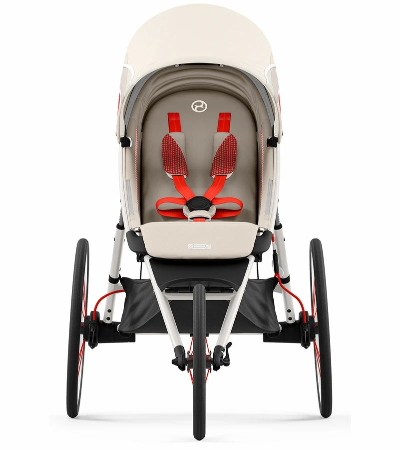 Cybex AVI Jogging Stroller Bundle - Cream/Orange Frame + All Black Seat Pack 6 Cybex AVI Jogging Stroller Bundle - Cream/Orange Frame + All Black Seat Pack - Image 4