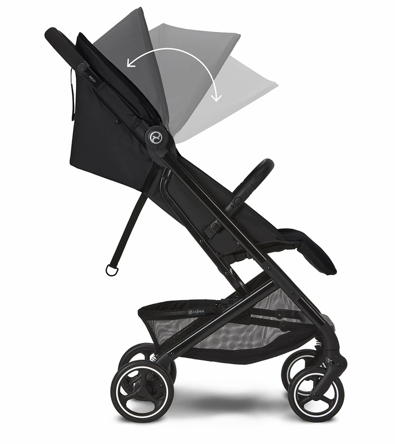 Cybex Beezy 2 Compact Stroller + Aton 2 SensorSafe Travel System Bundle - Lava Grey / Lavastone Black 5 Cybex Beezy 2 Compact Stroller + Aton 2 SensorSafe Travel System Bundle - Lava Grey / Lavastone Black - Image 3