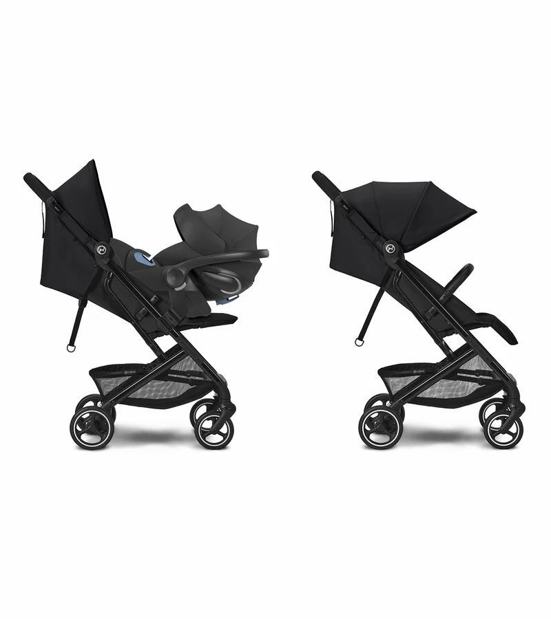 Cybex Beezy 2 Compact Stroller + Aton 2 SensorSafe Travel System Bundle - Lava Grey / Lavastone Black 6 Cybex Beezy 2 Compact Stroller + Aton 2 SensorSafe Travel System Bundle - Lava Grey / Lavastone Black - Image 4