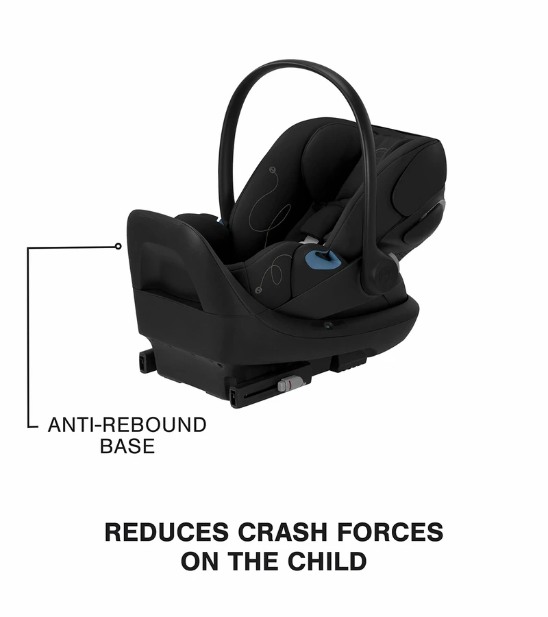 Cybex Cloud G Comfort Extend Reclining Infant Car Seat With Anti-Rebound Bar - Moon Black 4 Cybex Cloud G Comfort Extend Reclining Infant Car Seat With Anti-Rebound Bar - Moon Black - Image 2