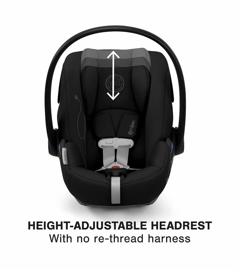 Cybex Cloud G Comfort Extend Reclining Infant Car Seat With Anti-Rebound Bar - Moon Black 6 Cybex Cloud G Comfort Extend Reclining Infant Car Seat With Anti-Rebound Bar - Moon Black - Image 4