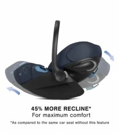 Cybex Cloud G Comfort Extend Reclining Infant Car Seat With Anti-Rebound Bar - Ocean Blue -Stroller Promotion Store cybex cloud g comfort extend reclining infant car seat with anti rebound bar ocean blue 47