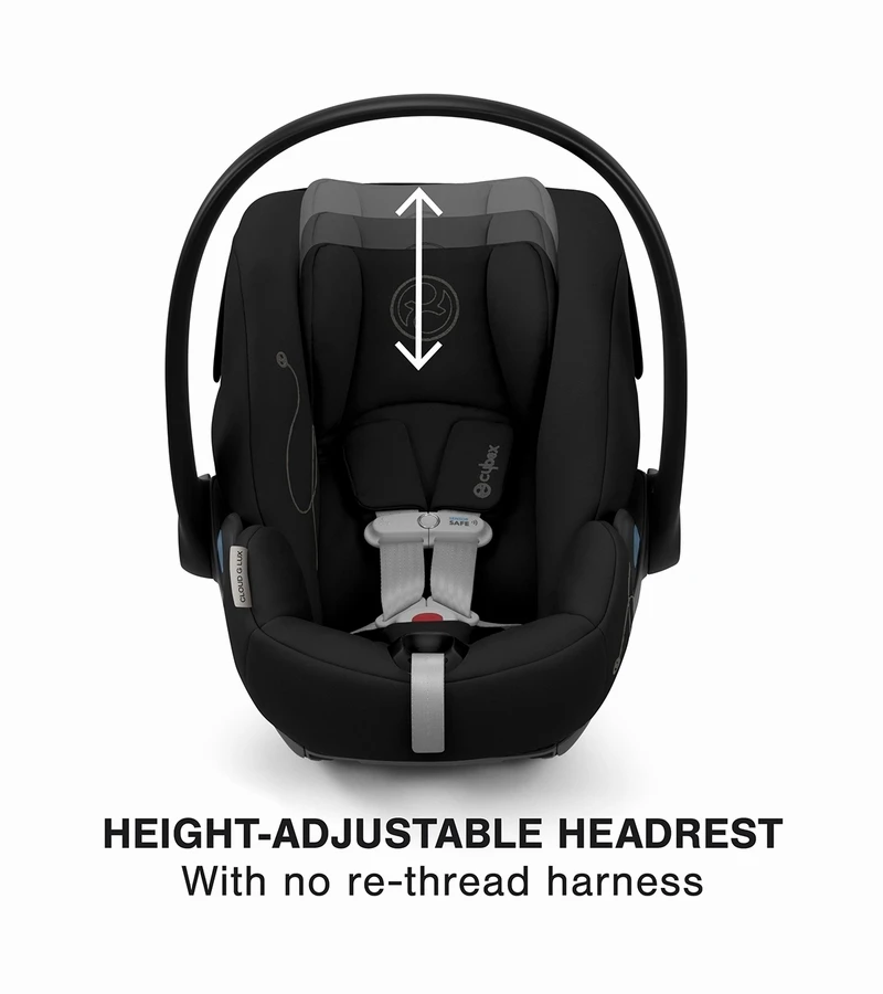 Cybex COYA Compact Stroller + Cloud G Lux SensorSafe Travel System Bundle - Matte Black / Off White / Moon Black 4 Cybex COYA Compact Stroller + Cloud G Lux SensorSafe Travel System Bundle - Matte Black / Off White / Moon Black - Image 2