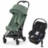 Cybex COYA Compact Stroller + Cloud Q SensorSafe Travel System Bundle - Matte Black / Leaf Green / Stardust Black -Stroller Promotion Store cybex coya compact stroller cloud q sensorsafe travel system bundle matte black leaf green stardust black 7
