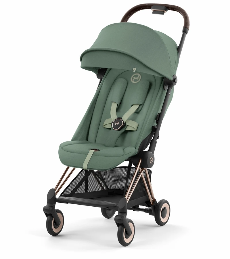 Cybex COYA Compact Stroller - Rose Gold / Leaf Green 3 Cybex COYA Compact Stroller - Rose Gold / Leaf Green