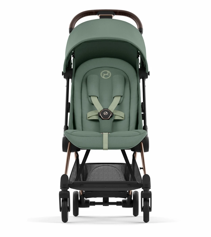 Cybex COYA Compact Stroller - Rose Gold / Leaf Green 4 Cybex COYA Compact Stroller - Rose Gold / Leaf Green - Image 2