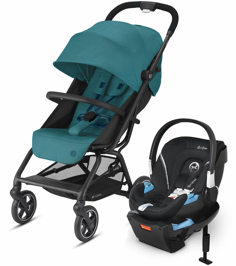 Cybex Eezy S+ 2 + Aton 2 Sensorsafe Travel System Bundle - River Blue / Lavastone Black 3 Cybex Eezy S+ 2 + Aton 2 Sensorsafe Travel System Bundle - River Blue / Lavastone Black