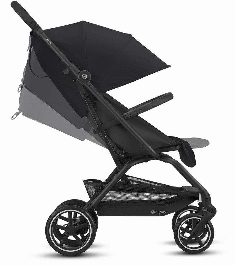 Cybex Eezy S+ 2 Compact Stroller + Cot S Bundle - River Blue / Deep Black 4 Cybex Eezy S+ 2 Compact Stroller + Cot S Bundle - River Blue / Deep Black - Image 2