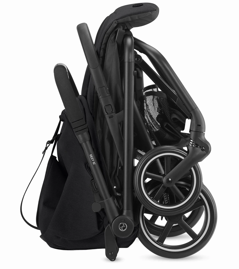 Cybex Eezy S+ 2 Compact Stroller + Cot S Bundle - River Blue / Deep Black 6 Cybex Eezy S+ 2 Compact Stroller + Cot S Bundle - River Blue / Deep Black - Image 4