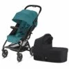 Cybex Eezy S+ 2 Compact Stroller + Cot S Bundle - River Blue / Deep Black -Stroller Promotion Store cybex eezy s 2 compact stroller cot s bundle river blue deep black 58