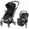 Cybex Eezy S Twist 2 Stroller + Aton 2 SensorSafe Travel System Bundle - Deep Black / Lavastone Black -Stroller Promotion Store cybex eezy s twist 2 stroller aton 2 sensorsafe travel system bundle deep black lavastone black 84