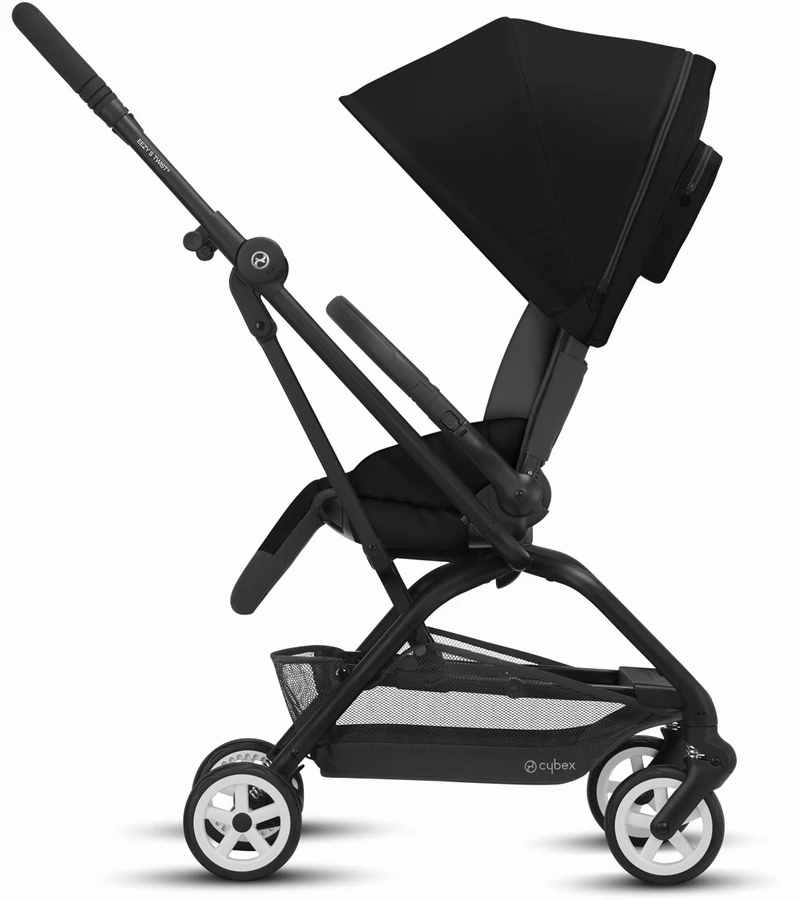 Cybex Eezy S Twist 2 Stroller + Aton 2 SensorSafe Travel System Bundle - River Blue / Lavastone Black 5 Cybex Eezy S Twist 2 Stroller + Aton 2 SensorSafe Travel System Bundle - River Blue / Lavastone Black - Image 3