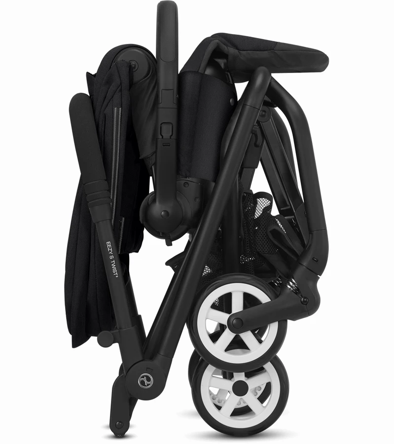 Cybex Eezy S Twist 2 Stroller + Aton 2 SensorSafe Travel System Bundle - River Blue / Lavastone Black 7 Cybex Eezy S Twist 2 Stroller + Aton 2 SensorSafe Travel System Bundle - River Blue / Lavastone Black - Image 5