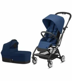 Cybex Eezy S Twist 2 Stroller + Cot S Bassinet Bundle - Navy Blue